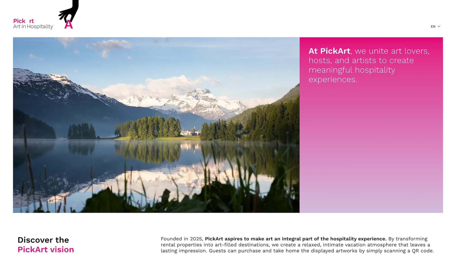 PickArt Art-Hospitality Marketplace Platform