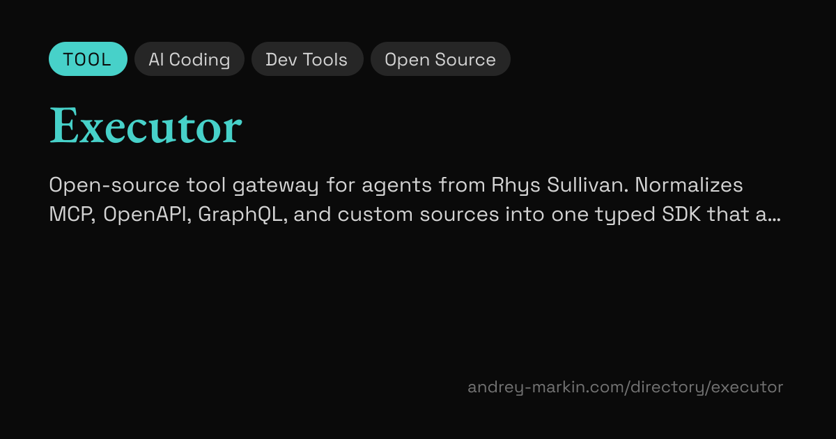 Executor | Directory | Andrey Markin